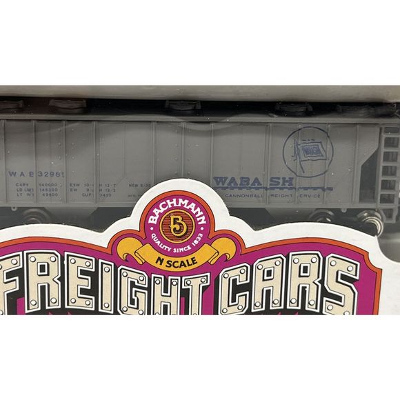 N SCALE BACHMANN Wabash 47' COVERED 70 TON HOPPER ITEM 73660 FREIGHT CARS - Picture 2 of 3